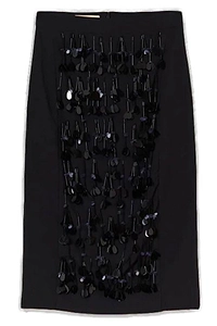 Plan C Embellished Midi Skirt