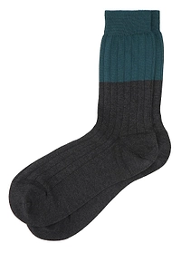 Plan C Ribbed Colorblock Socks