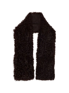 Plan C Textured Faux Fur Scarf