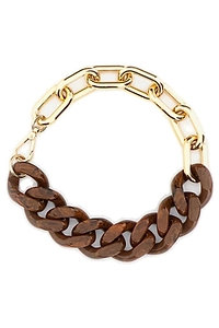 Plan C Toasted Chunky Marbled Chain Necklace
