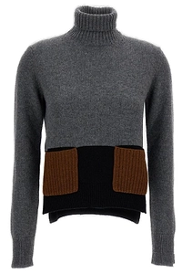 Plan C Turtleneck Pockets Sweater
