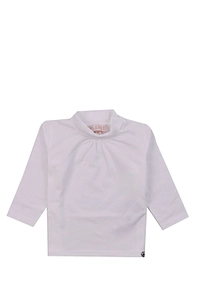 Please Kid Logo Plaque Pleated T-Shirt