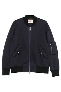 Plan C Zip-Up Bomber Jacket