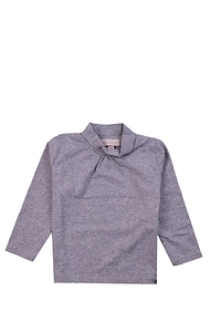 Please Kid Logo Plaque Pleated T-Shirt
