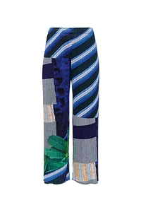 Pleats Please Issey Miyake City Collage Pleated Pants