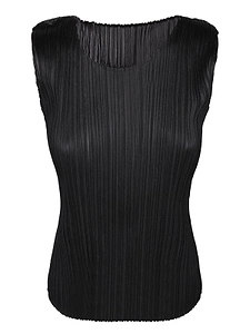 Pleats Please Issey Miyake Pleated Sleeveless Top