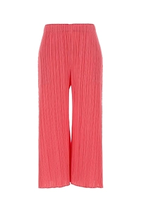 Pleats Please Issey Miyake Pleated Wide-Leg Pants