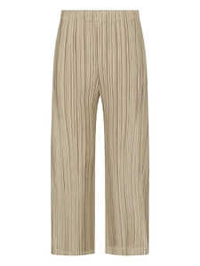 Pleats Please Issey Miyake Pleated Wide-Leg Pants