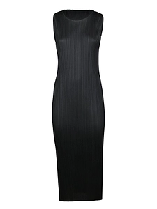 Pleats Please Issey Miyake Plissé Sleeveless Midi Dress