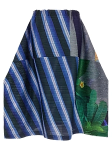 Pleats Please Issey Miyake Printed Pleated Skirt