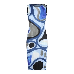 Pleats Please Issey Miyake Rool Sleeveless Pleated Midi Dress