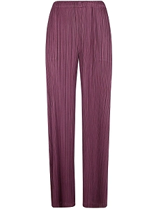 Pleats Please Issey Miyake Wide Leg Pleated Trousers