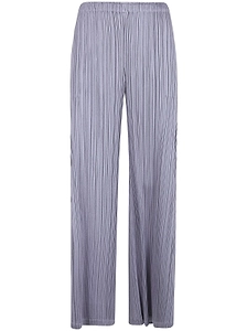 Pleats Please Issey Miyake Wide Leg Pleated Trousers
