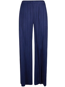 Pleats Please Issey Miyake Wide Leg Pleated Trousers