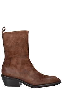 Poeve Mid Heel Ankle Boots