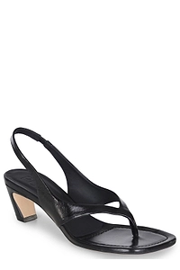 Poeve Pathos Thong-Heel Mules
