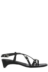 Poeve Strappy Ankle-Strap Heeled Sandals
