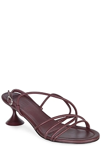 Poeve Strappy Hourglass-Heel Sandals
