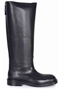 Poeve Zippered Leather Boots