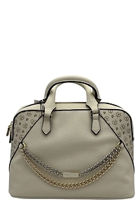 Pollini Chain Linked Zipped Top Handle Bag