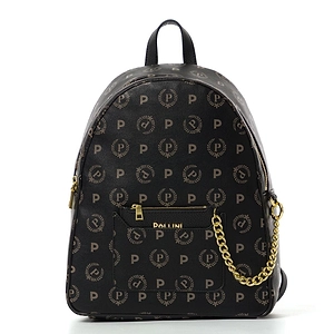 Pollini Logo-Lettering Zipped Backpack