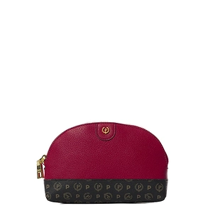 Pollini Logo-Plaque Zipped Clutch Bag
