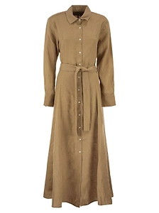 Polo Ralph Lauren Belted Long Shirt Dress