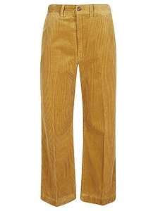 Polo Ralph Lauren Corduroy Wide-Leg Cropped Trousers