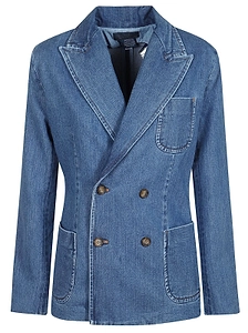 Polo Ralph Lauren Double-Breasted Denim Blazer