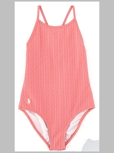 Polo Ralph Lauren Kids Cable Knit One-Piece
