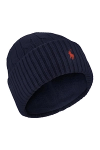Polo Ralph Lauren Kids Logo Embroidered Cable Knit Beanie