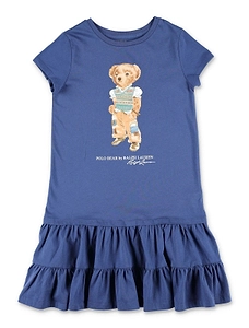 Polo Ralph Lauren Kids Polo Bear Tiered Dress