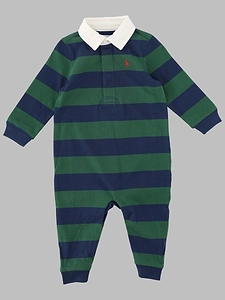 Polo Ralph Lauren Kids Rugby Stripe Onesie