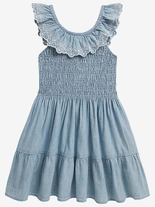 Polo Ralph Lauren Kids Smocked Ruffle Dress