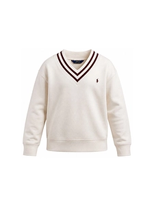 Polo Ralph Lauren Kids Striped V-Neck Sweatshirt
