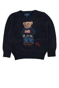 Polo Ralph Lauren Kids Teddy Bear Intarsia Crewneck Jumper