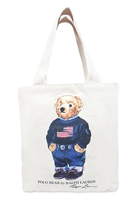 Polo Ralph Lauren Kids Teddy Bear Printed Tote Bag