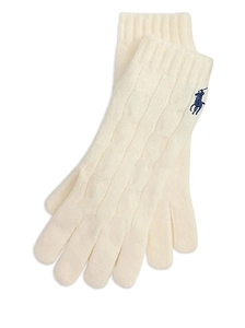 Polo Ralph Lauren Logo Embroidered Knitted Gloves
