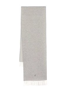 Polo Ralph Lauren Polo Pony-Embroidered Fringed Edge Scarf