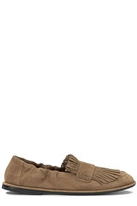 Pomme D'or Fringed Loafers Flat Shoes
