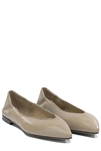 Pomme D'or Elasticated Pointed Ballet Flats