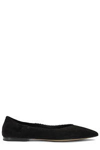 Pomme D'or Ruched Pointed Ballet Flats