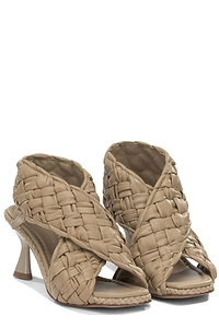 Pons Quintana Woven Mid-Heel Sandals