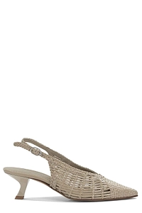 Pons Quintana Woven Slingback Heeled Pumps
