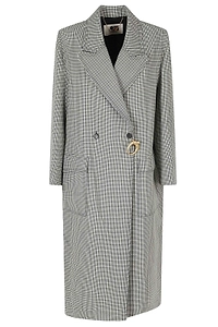 Ports 1961 Checked Double-Breasted Coat