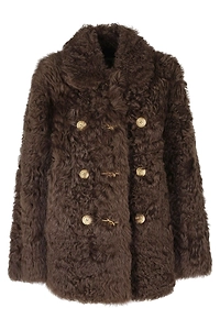 Ports 1961 Shearling Double-Breasted Coat