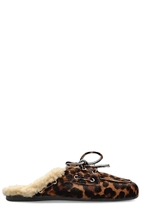 Posa Boat Shearling Flat Mules