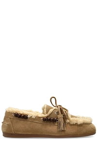 Posa Colorado Shearling Moccasin Flat Shoes