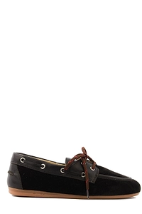 Posa Logo Debossed Round Toe Lace-Up Shoes