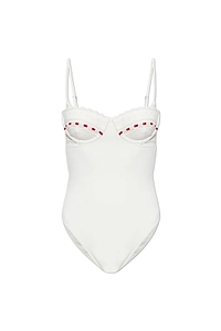 Posse Pia Embroidered One-Piece Swimsuit